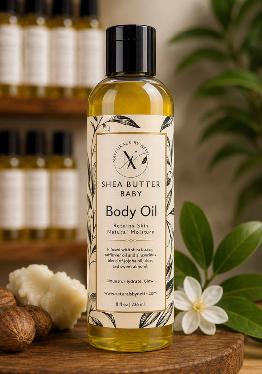 (shea butter baby ) body oil 8oz